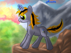 Size: 1000x750 | Tagged: safe, artist:anna-krylova, oc, oc only, oc:anette, pony, unicorn, magic, solo