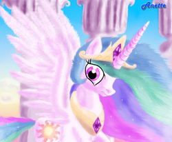 Size: 1000x822 | Tagged: safe, artist:anna-krylova, princess celestia, g4, female, solo