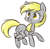 Size: 723x712 | Tagged: safe, artist:solweig, derpy hooves, pegasus, pony, g4, chibi, female, mare, solo