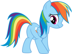 Size: 3000x2268 | Tagged: safe, artist:scourge707, rainbow dash, g4, rainbow falls, butt, female, high res, plot, rainbutt dash, simple background, solo, transparent background, vector