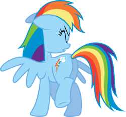 Size: 3225x3000 | Tagged: safe, artist:scourge707, rainbow dash, pegasus, pony, g4, testing testing 1-2-3, angry, butt, female, high res, mare, plot, simple background, solo, transparent background, vector