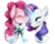 Size: 2000x1600 | Tagged: safe, artist:toskurra, pinkie pie, rarity, g4, blushing, female, lesbian, licking, magic, ship:raripie, shipping, simple background, transparent background