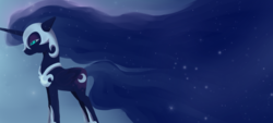 Size: 1024x462 | Tagged: safe, artist:fraida94, nightmare moon, g4, female, solo