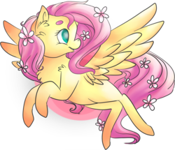 Size: 999x861 | Tagged: safe, artist:ro-z-po-z, fluttershy, g4, female, flower, solo