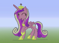 Size: 1280x931 | Tagged: safe, princess cadance, g4, minecraft, minecraft pixel art, pixel art