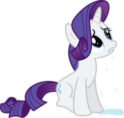 Size: 800x758 | Tagged: safe, artist:sapphire-beauty0, rarity, pony, unicorn, g4, crying, female, look of betrayal, mare, simple background, sitting, solo, transparent background, vector