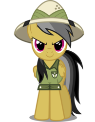 Size: 4000x5139 | Tagged: safe, artist:dashiesparkle, daring do, g4, determined, female, grin, looking at you, simple background, solo, transparent background, vector