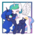 Size: 1280x1280 | Tagged: safe, artist:smallandnaughty, princess celestia, princess luna, alicorn, pony, g4, blushing, drool, drool string, ear bite, fangs, female, heart eyes, incest, lesbian, looking at each other, one eye closed, open mouth, ship:princest, shipping, wingboner, wingding eyes