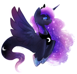 Size: 936x904 | Tagged: safe, artist:christmaslolly, princess luna, g4, crying, female, solo