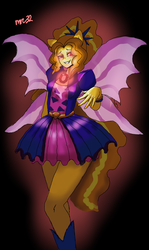 Size: 1080x1817 | Tagged: safe, artist:miracle32, adagio dazzle, equestria girls, g4, my little pony equestria girls: rainbow rocks, female, fin wings, solo, the dazzlings