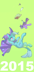 Size: 1000x2080 | Tagged: safe, artist:tc, trixie, twilight sparkle, pony, unicorn, g4, 2015, alicorn amulet, book, female, mare, pixiv, plushie