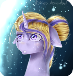 Size: 893x926 | Tagged: safe, artist:kukirra, oc, oc only, oc:fallen star, crying, solo