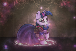 Size: 1875x1250 | Tagged: safe, artist:swordflash4, twilight sparkle, g4, clothes, dress, female, raised hoof, solo, steampunk