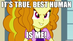 Size: 610x340 | Tagged: safe, screencap, adagio dazzle, equestria girls, g4, best human, image macro, meme