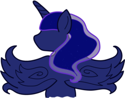 Size: 2401x1889 | Tagged: safe, artist:ricepoison, princess luna, g4, female, solo