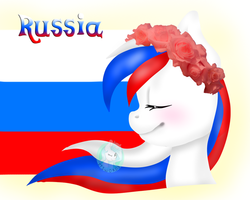 Size: 600x480 | Tagged: safe, artist:iriskatyanswords2003, oc, oc only, pony, nation ponies, russia, solo