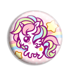 Size: 140x150 | Tagged: safe, artist:celesse, oc, oc only, alicorn, pony, button, chibi, gif, non-animated gif