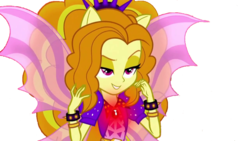 Size: 1600x900 | Tagged: safe, artist:adagioabramsondazzle, adagio dazzle, equestria girls, g4, female, fin wings, ponied up, simple background, solo, transparent background, vector