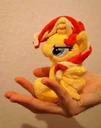 Size: 3115x3914 | Tagged: safe, artist:fafatacle, sunset shimmer, pony, sea pony, unicorn, g4, hand, high res, irl, photo, plushie