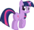 Size: 3545x3142 | Tagged: safe, artist:porygon2z, twilight sparkle, pony, unicorn, g4, butt, female, high res, looking back, mare, plot, raised hoof, simple background, solo, transparent background, twibutt, unicorn twilight, vector