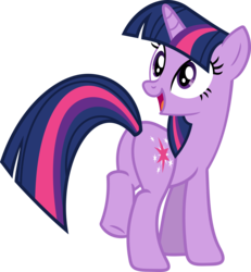 Size: 3306x3573 | Tagged: safe, artist:porygon2z, twilight sparkle, pony, unicorn, g4, butt, cute, female, high res, looking back, looking over shoulder, mare, open mouth, plot, simple background, solo, transparent background, twiabetes, twibutt, unicorn twilight, vector