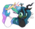 Size: 1200x1000 | Tagged: safe, artist:xarakayx, princess celestia, queen chrysalis, alicorn, changeling, changeling queen, pony, g4, a better ending for chrysalis, blushing, cute, cutealis, cutelestia, eyes closed, female, gritted teeth, heart, if only, lesbian, licking, mare, ship:chryslestia, shipping, simple background, smiling, surprised, sweat, tongue out, transparent background, tsundalis, tsundere, what if, wide eyes