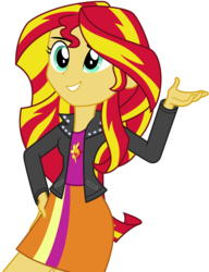 Size: 6000x7831 | Tagged: safe, artist:kiowa213, sunset shimmer, equestria girls, g4, absurd resolution, clothes, female, leather jacket, simple background, skirt, solo, transparent background