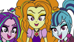 Size: 853x481 | Tagged: safe, artist:natoumjsonic, adagio dazzle, aria blaze, sonata dusk, equestria girls, g4, the dazzlings