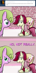 Size: 650x1300 | Tagged: safe, artist:why485, daisy, flower wishes, lily, lily valley, roseluck, ask the flower trio, g4, ask, comic, female, flower trio, trio, trio female, tumblr