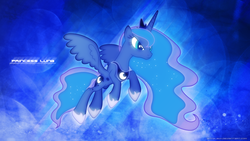 Size: 2560x1440 | Tagged: safe, artist:90sigma, artist:antylavx, princess luna, alicorn, pony, g4, female, leaping, mare, solo, vector, wallpaper