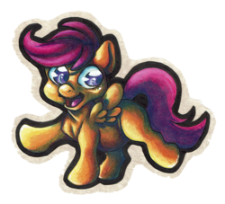 Size: 750x681 | Tagged: safe, artist:sombrastudio, scootaloo, g4, female, solo