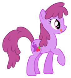 Size: 6373x6984 | Tagged: dead source, safe, artist:solusjbj, berry punch, berryshine, earth pony, pony, call of the cutie, g4, season 1, absurd resolution, background pony, female, licking, licking lips, mare, profile, raised hoof, simple background, smiling, solo, tongue out, transparent background, vector