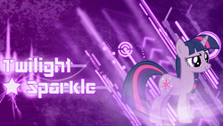 Size: 1920x1080 | Tagged: safe, artist:aeroytechyon-x, artist:piranhaplant1, twilight sparkle, pony, unicorn, g4, female, solo, unicorn twilight, vector, wallpaper