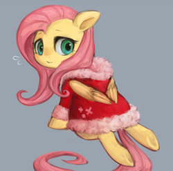 Size: 646x641 | Tagged: safe, artist:kei05, fluttershy, g4, clothes, female, pixiv, solo, underhoof