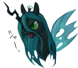 Size: 700x616 | Tagged: safe, artist:kei05, queen chrysalis, changeling, changeling queen, g4, female, pixiv, solo