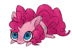 Size: 615x465 | Tagged: safe, artist:kei05, pinkie pie, g4, chibi, female, pixiv, solo