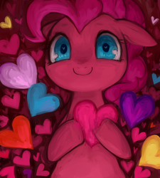 Size: 526x584 | Tagged: safe, artist:kei05, pinkie pie, g4, female, heart, pixiv, solo