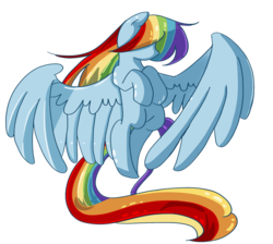 Size: 6000x5366 | Tagged: safe, artist:yansenwijaya, rainbow dash, g4, absurd resolution, female, flying, large wings, simple background, solo, transparent background