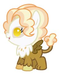 Size: 536x660 | Tagged: safe, artist:unoriginai, hybrid, pony, baby, baby pony, cute, filly, foal, interspecies offspring, magical lesbian spawn, offspring, parent:adagio dazzle, parent:gilda, parents:gildazzle, ponified