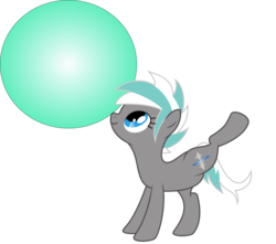 Size: 2993x2646 | Tagged: dead source, safe, artist:corny05, oc, oc only, oc:magix, pony, ball, high res, lifted leg, solo