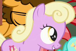 Size: 1108x748 | Tagged: safe, screencap, cheese sandwich, luckette, strawberry ice, pony, g4, pinkie pride, season 4, colt, filly, younger