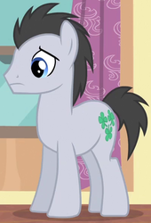 Size: 400x589 | Tagged: safe, screencap, lucky clover, for whom the sweetie belle toils, g4, background pony, male, solo