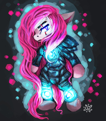 Size: 865x981 | Tagged: safe, artist:fluffylittlevixen, pinkie pie, g4, armor, pinkamena diane pie