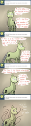 Size: 950x3800 | Tagged: safe, artist:stupidyou3, oc, oc only, oc:amnesia, ask ponyville hunters, comic, solo, tumblr