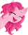 Size: 998x1242 | Tagged: safe, artist:pinkamenaspy, pinkie pie, g4, ear fluff, eyes closed, laughing, simple background, smiling, transparent background