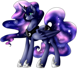 Size: 1024x926 | Tagged: safe, artist:baffleddingo, princess luna, g4, female, simple background, solo, transparent background