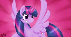 Size: 1024x532 | Tagged: safe, artist:carolynmaples, twilight sparkle, alicorn, pony, g4, female, mare, solo, twilight sparkle (alicorn)