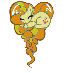 Size: 1024x1048 | Tagged: safe, artist:dazzlingfan, adagio dazzle, g4, heart, heart pony, ponified