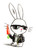 Size: 2589x3573 | Tagged: safe, artist:creativsven, angel bunny, g4, carrot, clothes, high res, jacket, leather jacket, male, solo, sunglasses, traditional art