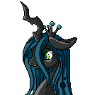 Size: 120x135 | Tagged: safe, artist:nyunimu, queen chrysalis, changeling, changeling queen, g4, female, pixel art, solo